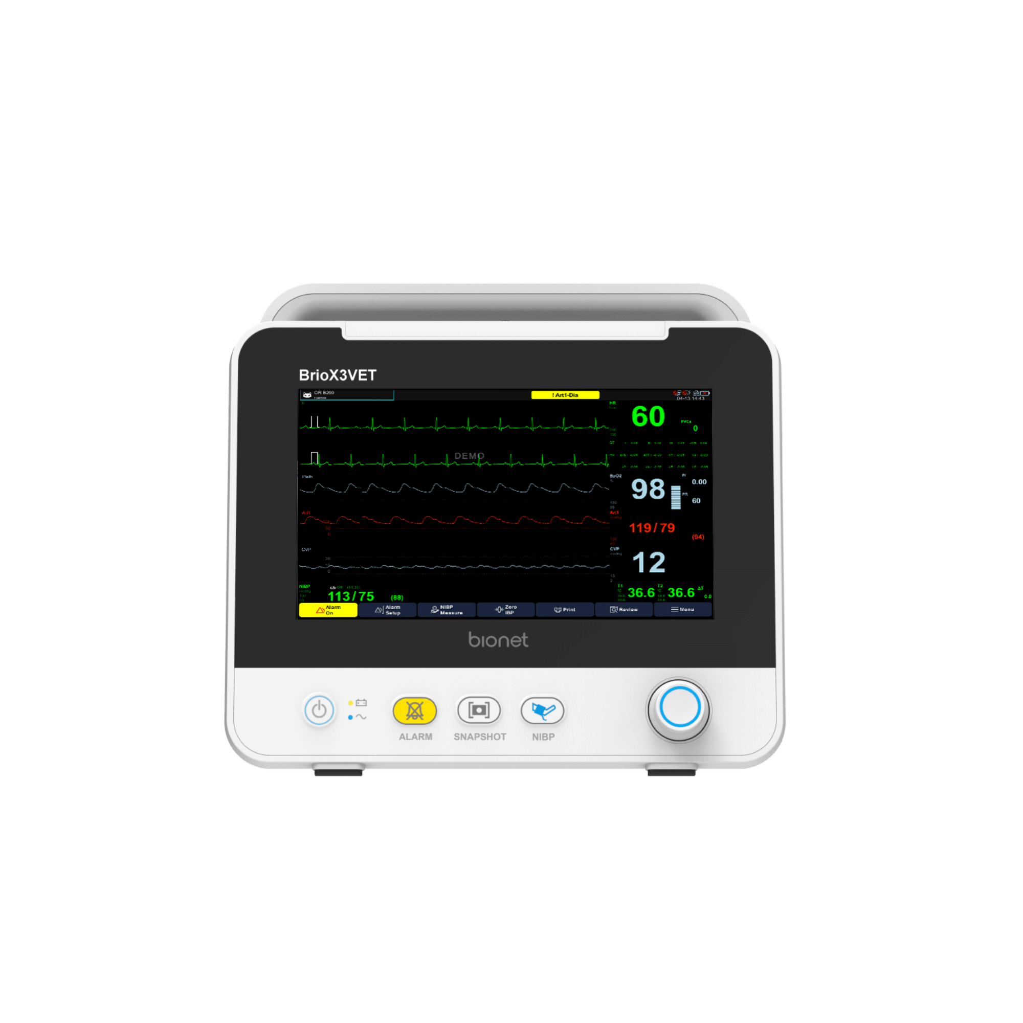Bionet Brio X3Vet — Monitor Multiparamétrico Veterinario Dedicado miniatura 2